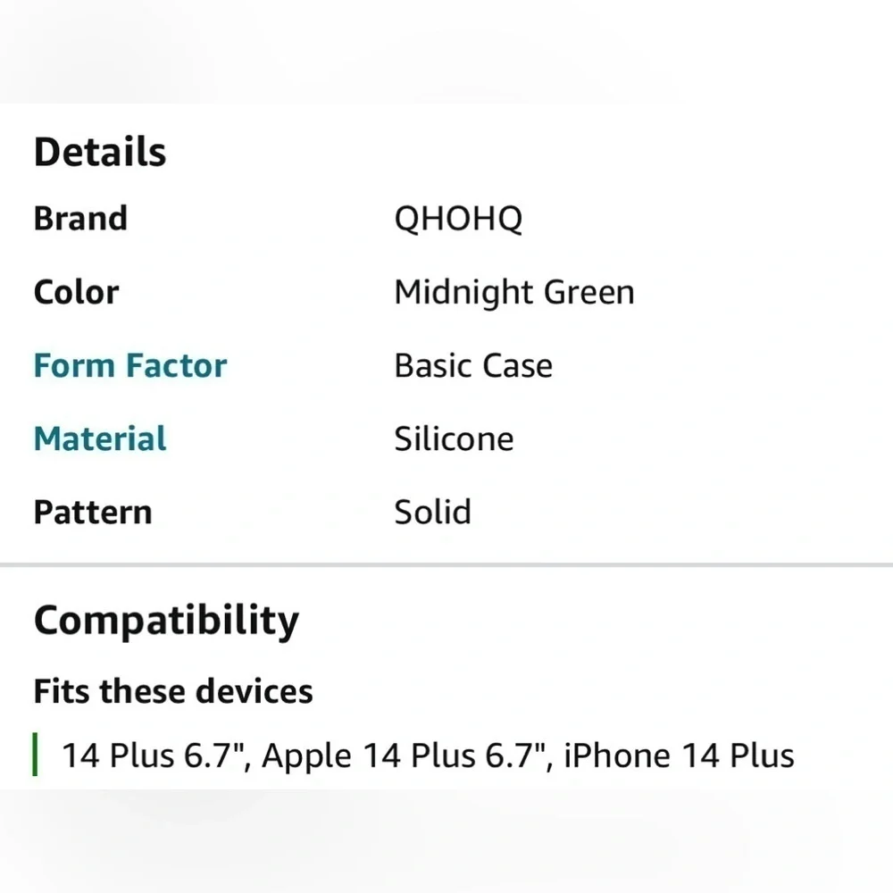 QHOHQ 5 in 1 FOR IPHONE PLUS CASE WITH 2 SCREEN PROTECTOR NEW